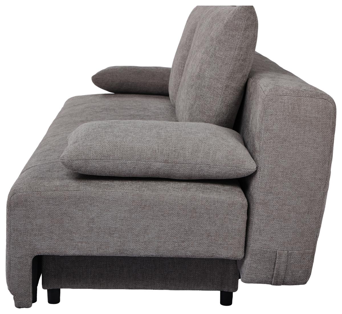 Sofa Daisy - sivo-braon/braon, Moderno, drvo/tekstil (194/89/87cm) - Mömax
