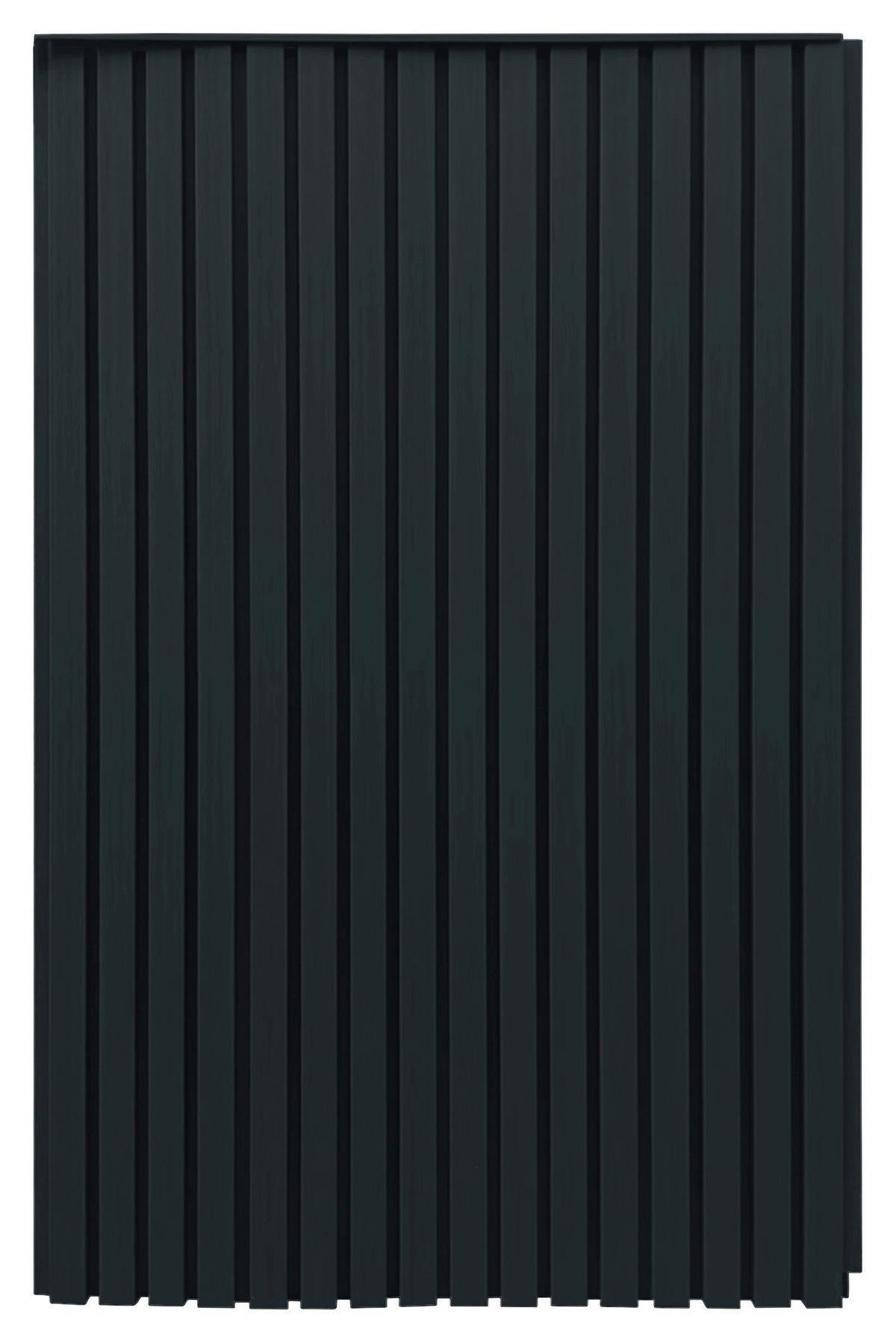 Akustični Panel Master 1, 4-Delni Set, Temno Siva - temno siva, Moderno, umetna masa/leseni material (130/21,9/2,6cm)