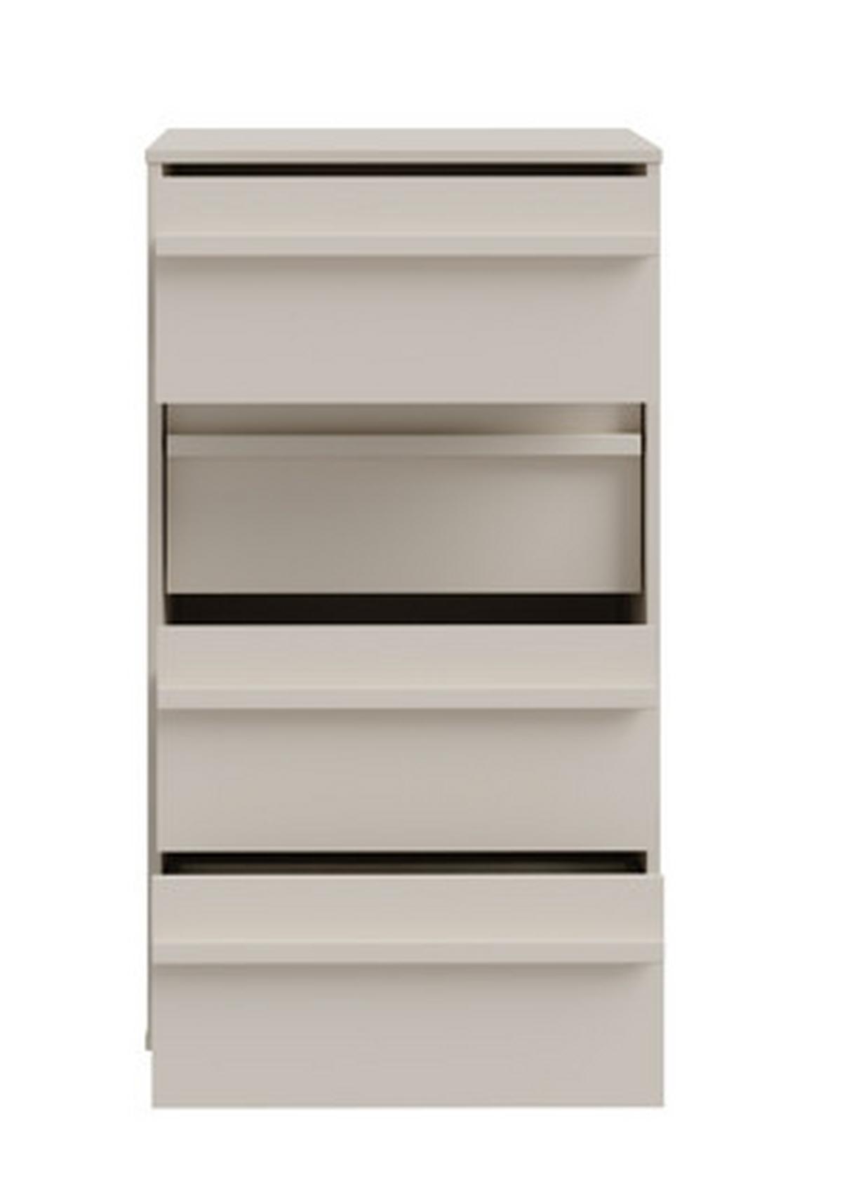 Komód 4 Fiókkal Canchoa - homok, Modern, faalapú anyag (53,4/94,4/42cm)