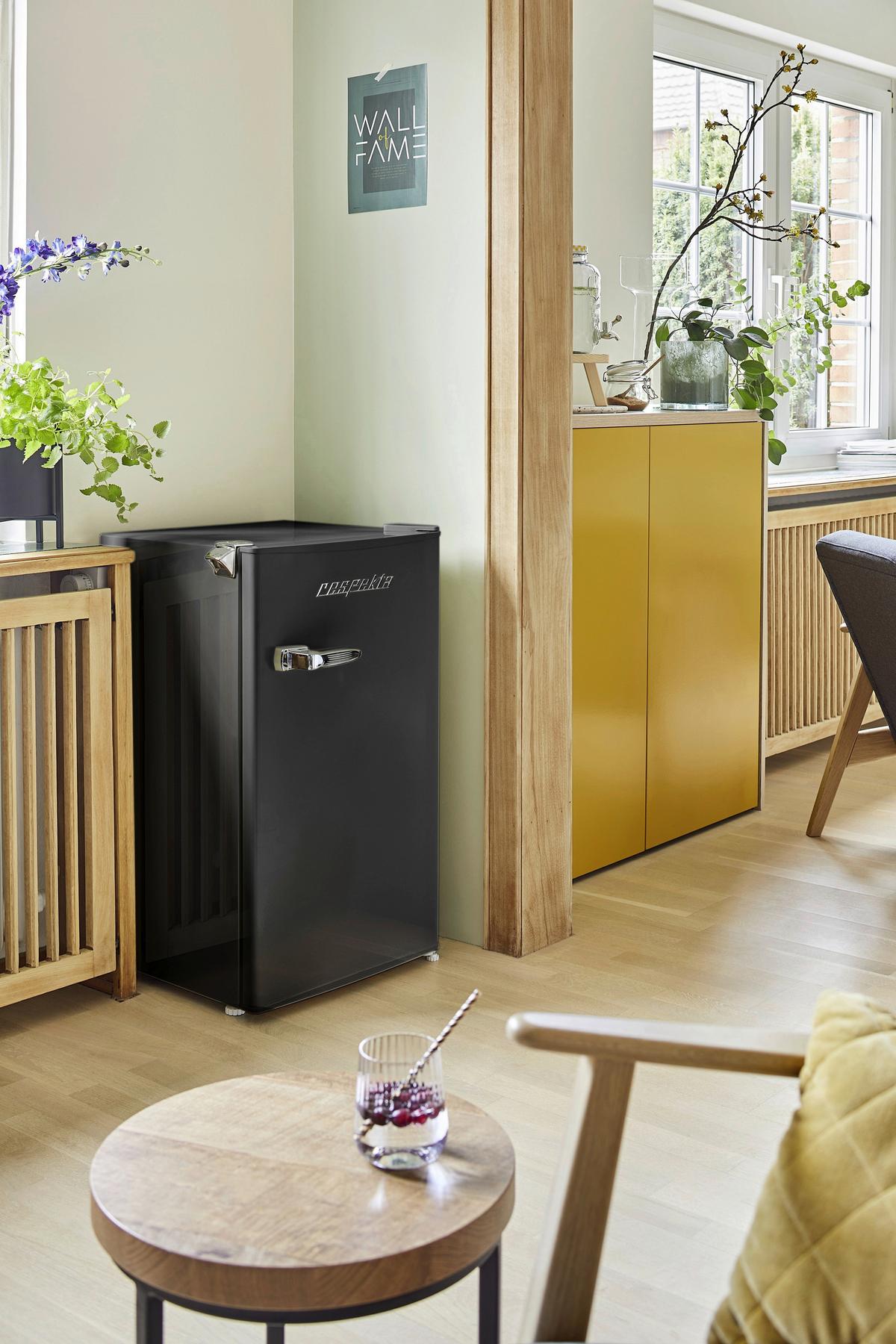 Kühlschrank Respekta Ricco KG83S-52 Schwarz - Schwarz, Basics, Glas/Kunststoff (47,4/83,1/44,7cm) - Respekta