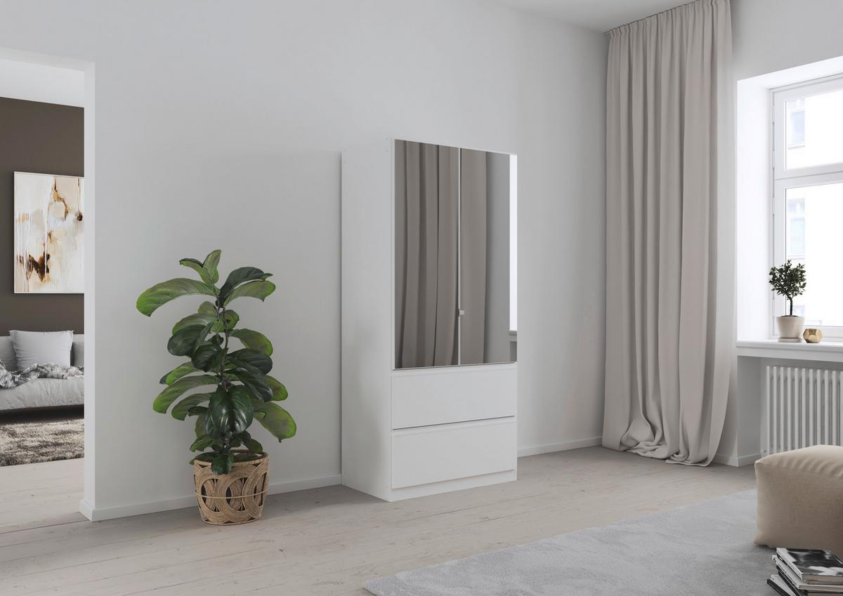 Omara S Klasičnimi Vrati Costa, Bela - bela, Moderno, leseni material (91/197/54cm) - Rauch Möbel