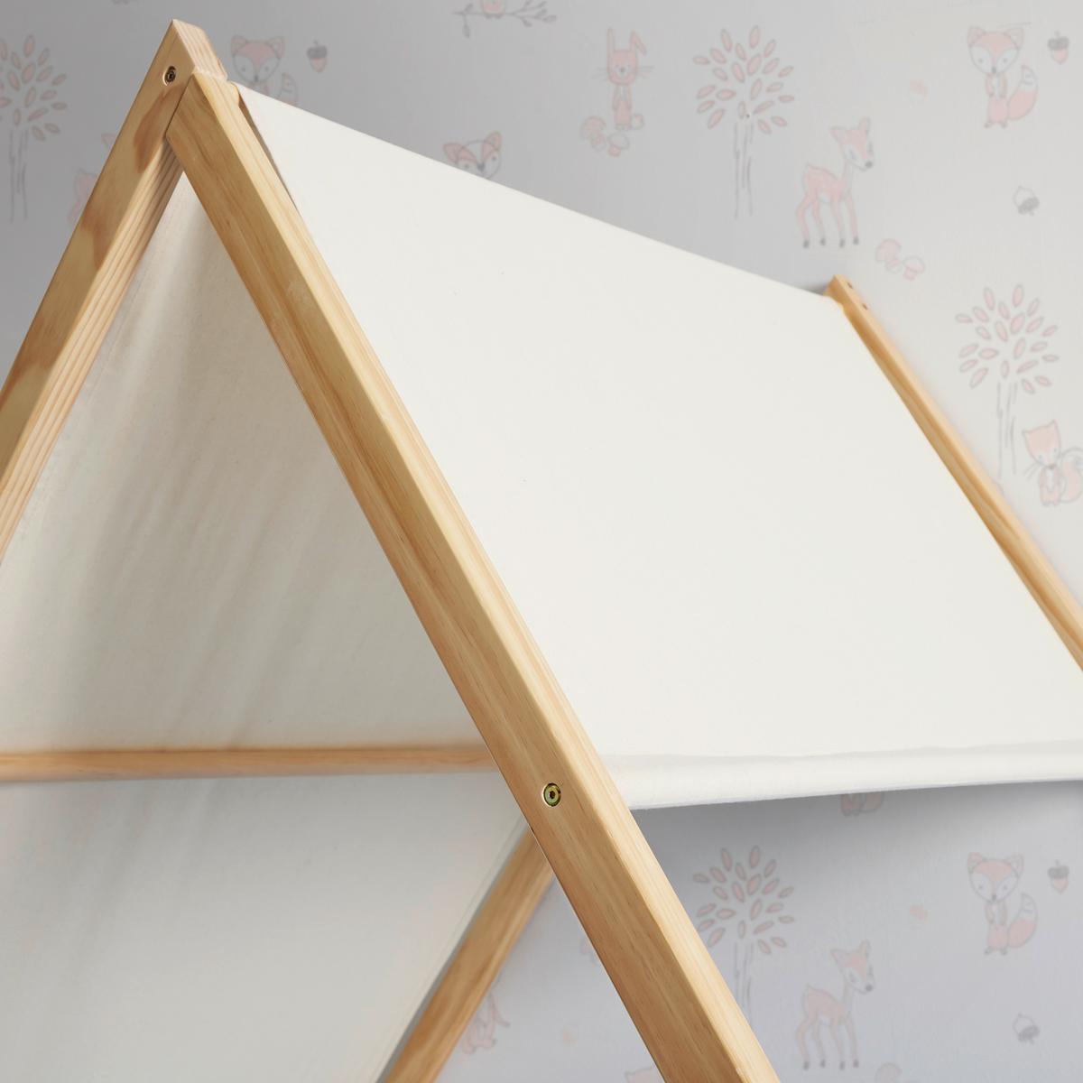 ŁÓŻKO DZIECIĘCE/MŁODZIEŻOWE POPPY - kolor naturalny/biały, Modern, drewno (208/149/100cm) - Bessagi Kids