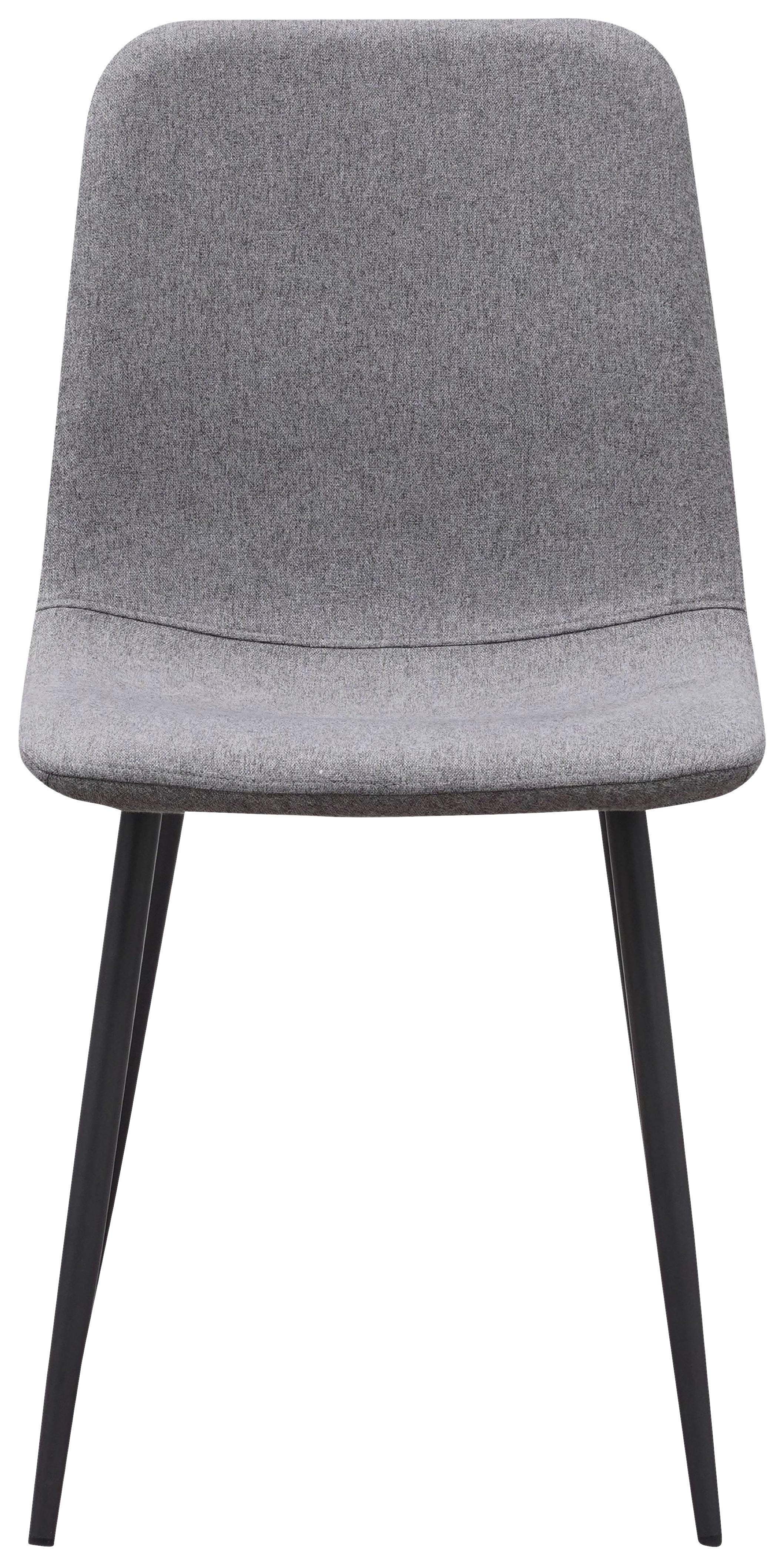 Četveronožna Stolica Tara - siva/tamno siva, Konvencionalno, metal/tekstil (44/87/54cm) - Mömax