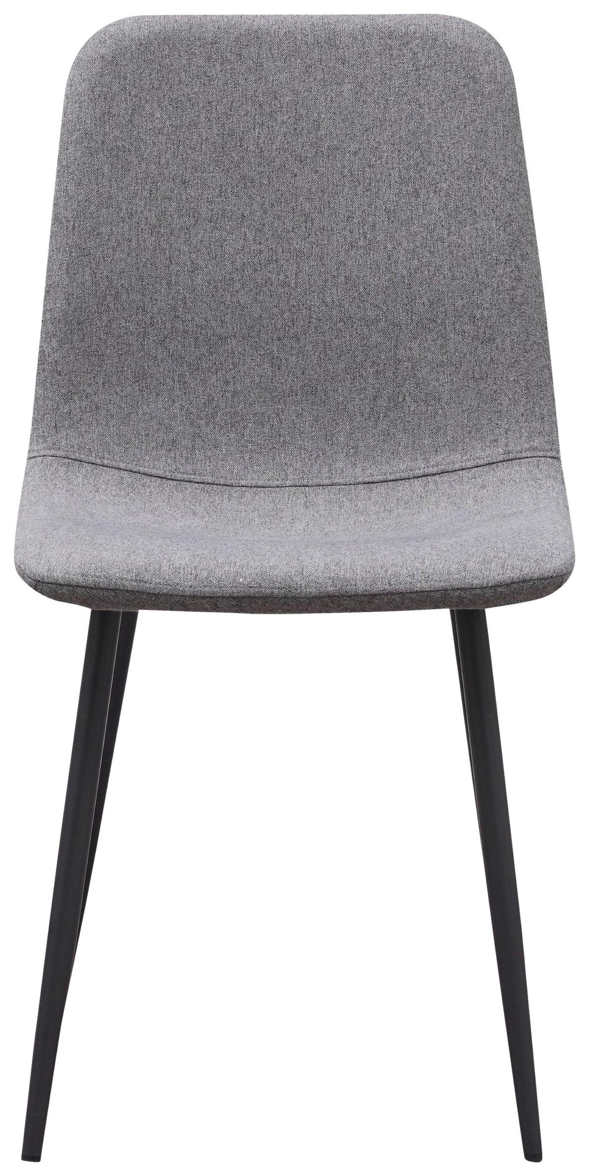 Četveronožna Stolica Tara - siva/tamno siva, Konvencionalno, metal/tekstil (44/87/54cm) - Mömax