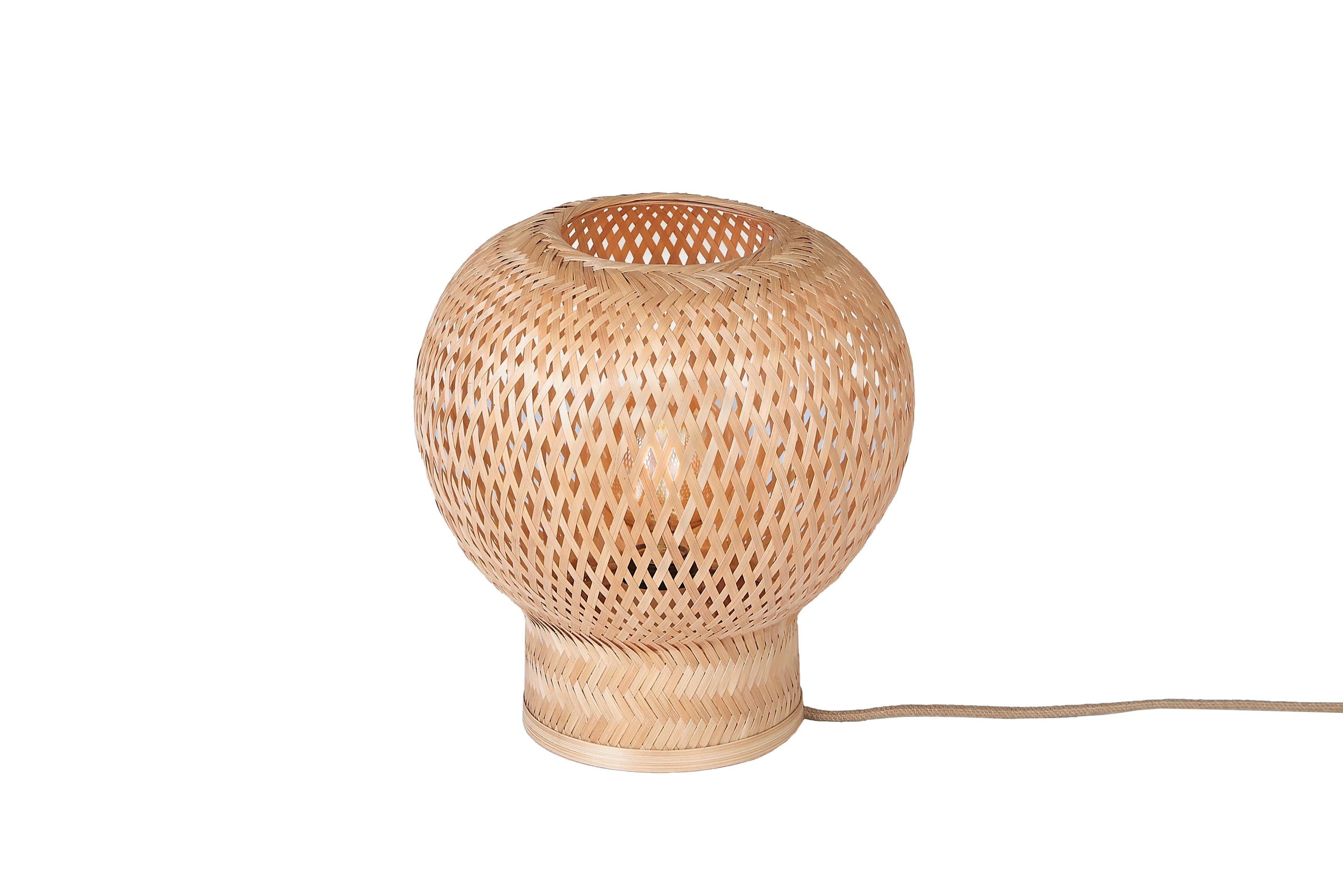 Namizna Svetilka Barbados, Bambus - naravne barve, Basics, naravni materiali (25/27cm) - Good & Mojo