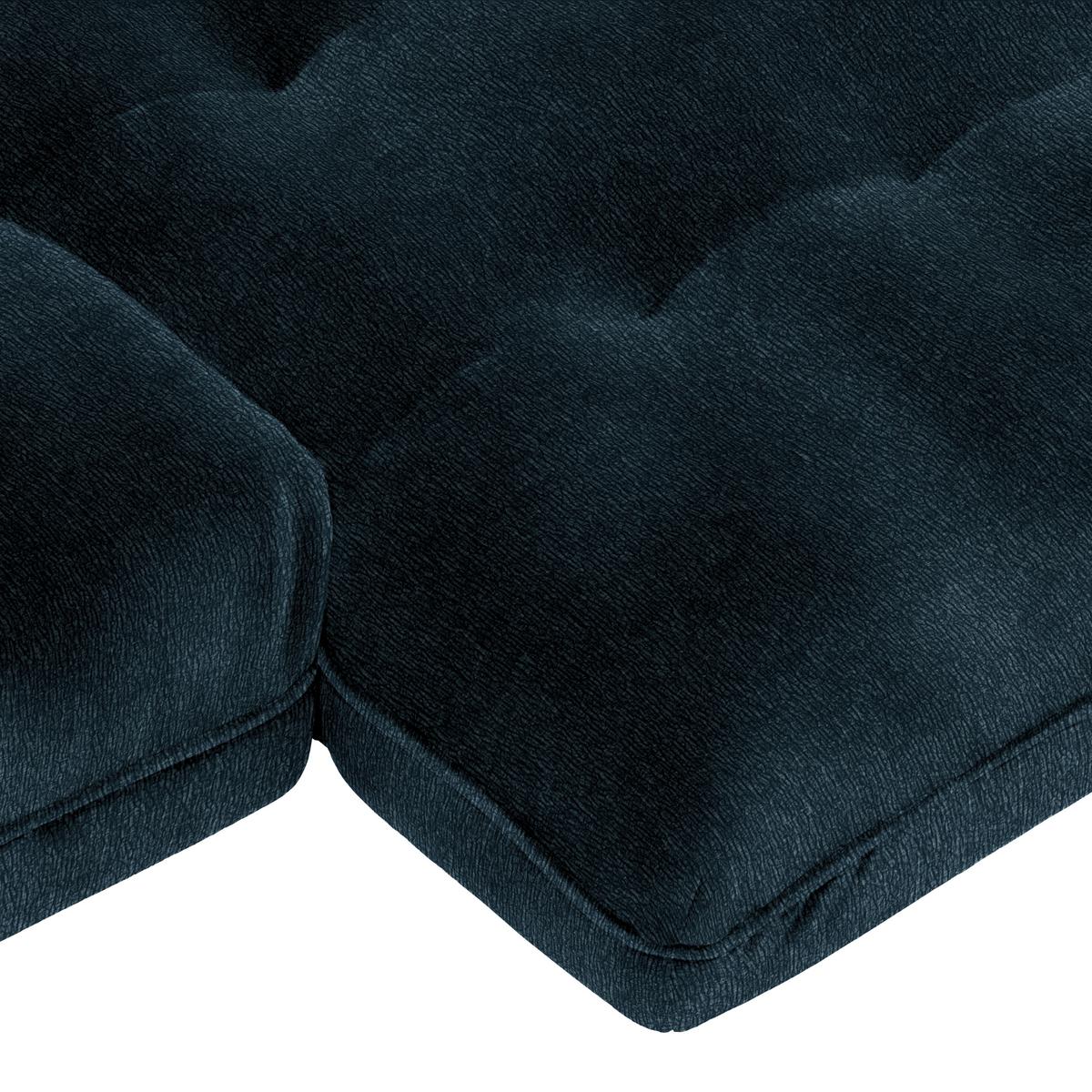 Wohnlandschaft Vivo Royalblau - Royalblau/Schwarz, MODERN, Kunststoff/Textil (317/63/179cm) - Premium Living