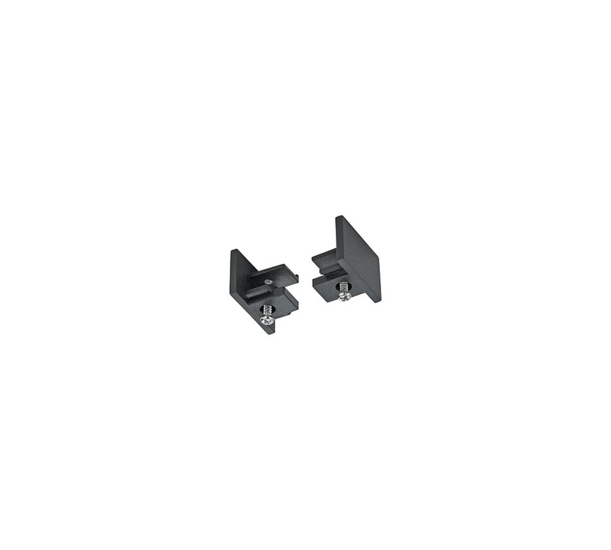 Schienensystem-Endkappe Duoline Schwarz - Schwarz, Basics, Kunststoff (3/2/1,8cm) - Trio Leuchten