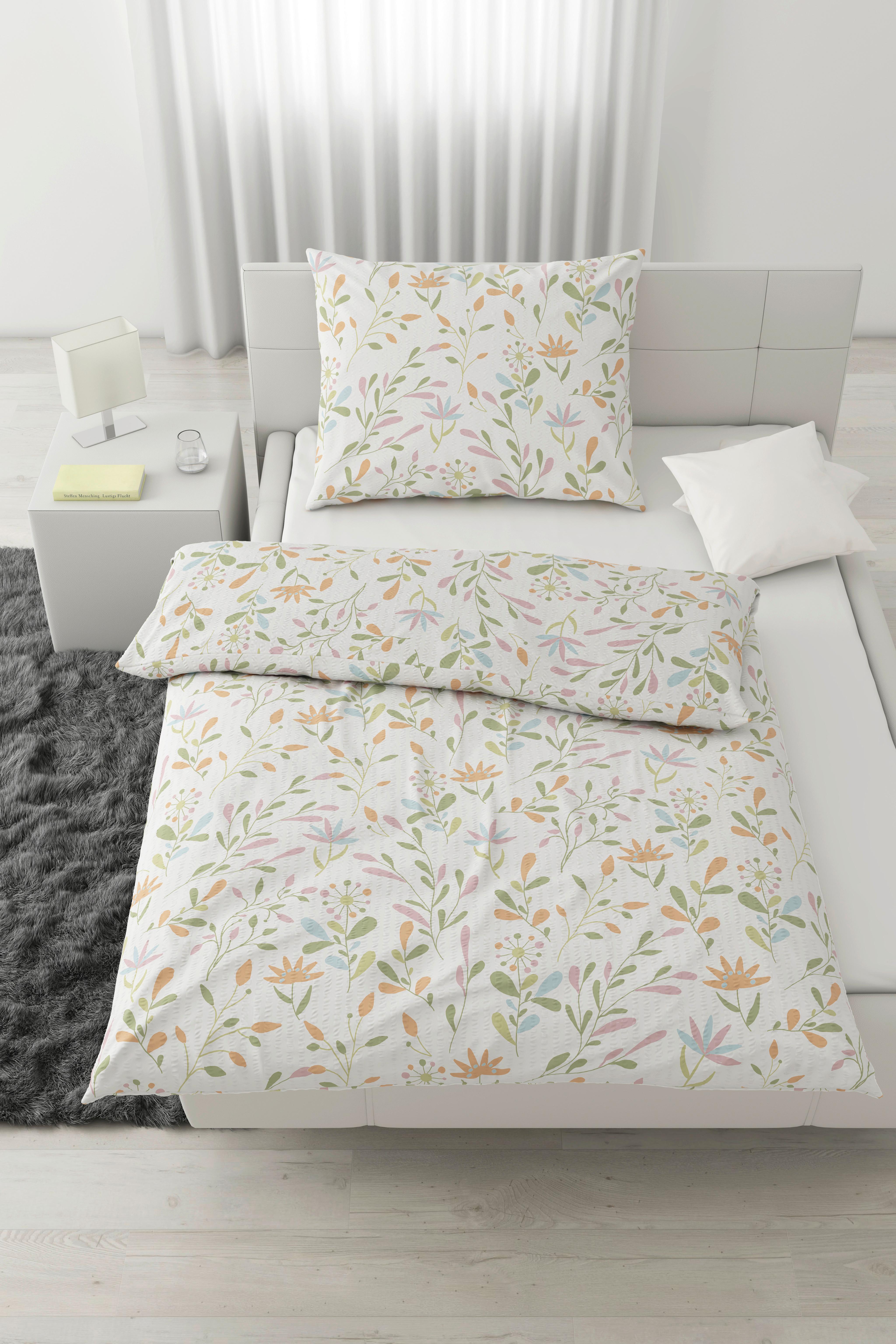 Posteljina Marina 140x200/60x80 Cm - bijela, Konvencionalno, tekstil (140/200cm) - Mömax