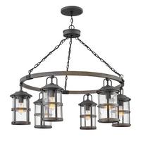 Luster Qn-Lakehouse6-P-Dz - siva/boje cinka, Konvencionalno, staklo/metal (94.9/92.7cm) - Elstead Lighting