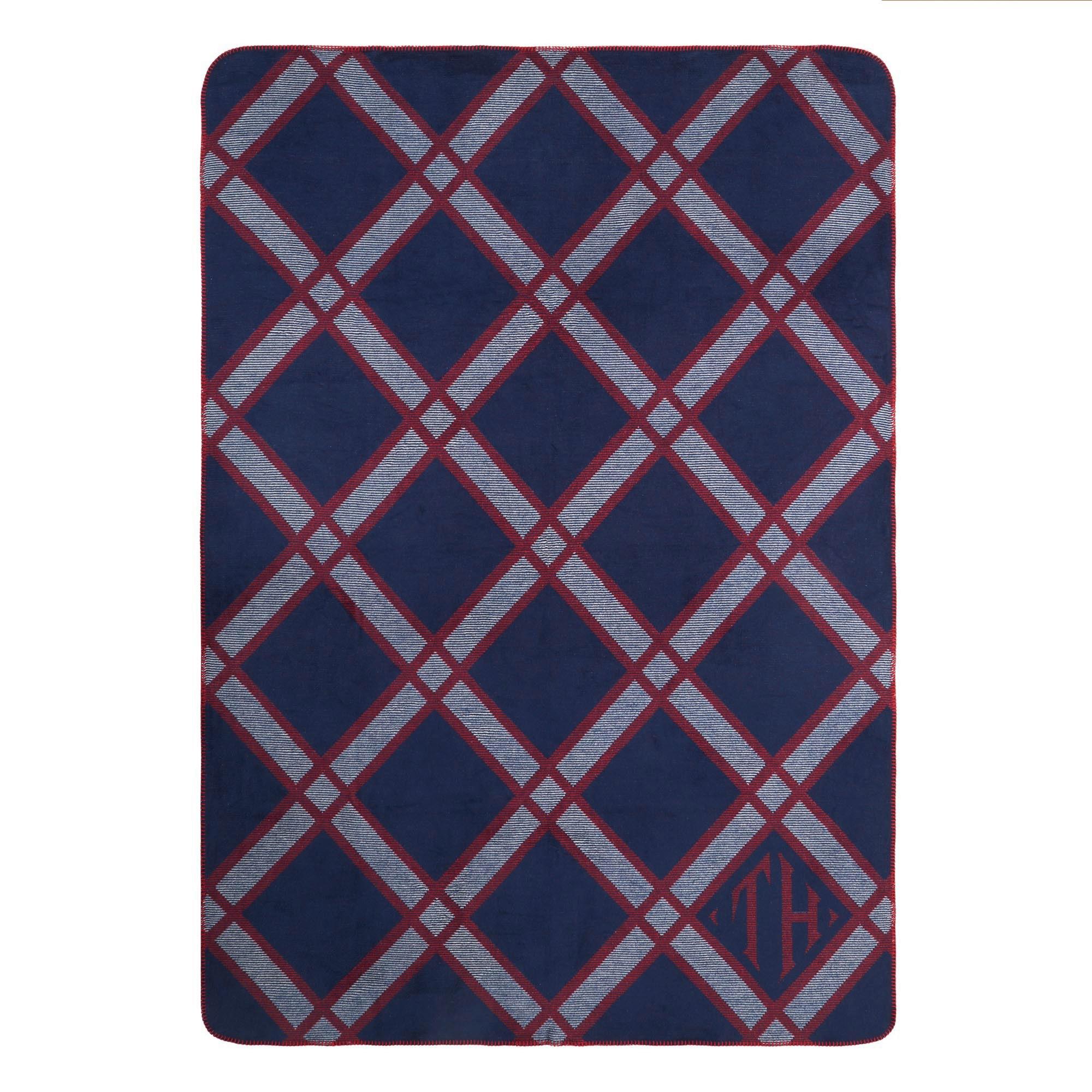 KOC DOMOWY RIBBON SPIRIT T.HILFIGER - ciemnoniebieski, Basics, tkanina (150/200cm) - Tommy Hilfiger