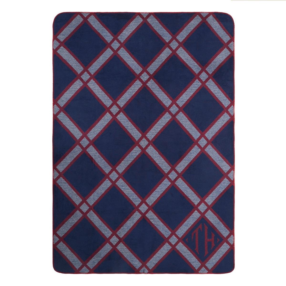 KOC DOMOWY RIBBON SPIRIT T.HILFIGER - ciemnoniebieski, Basics, tkanina (150/200cm) - Tommy Hilfiger