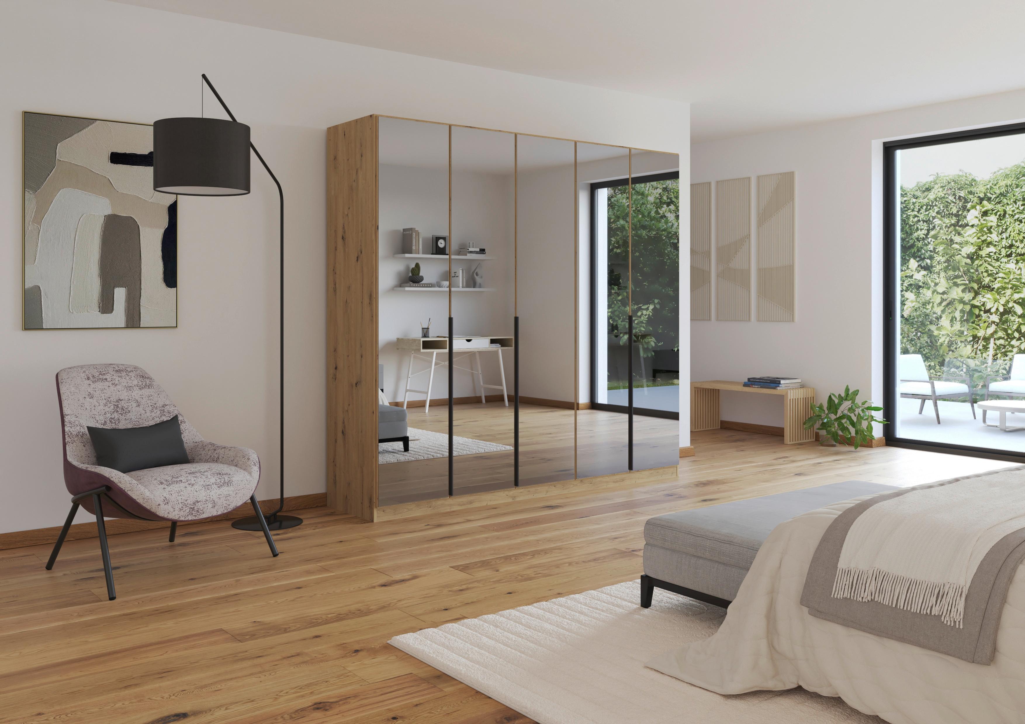 Ormar S Klasičnim Vratima Skyla - siva/hrast Artisan, Moderno, drvni materijal/metal (226/210/54cm) - Modern Living