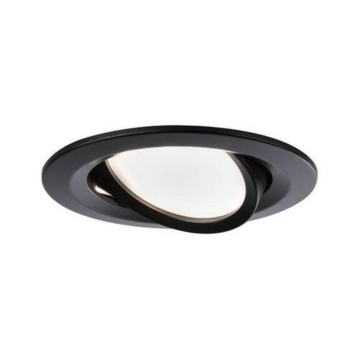 Deckenleuchte Nova max. 6,5 Watt, 3-teilig - Schwarz, Basics, Metall (8,4cm) - Paulmann