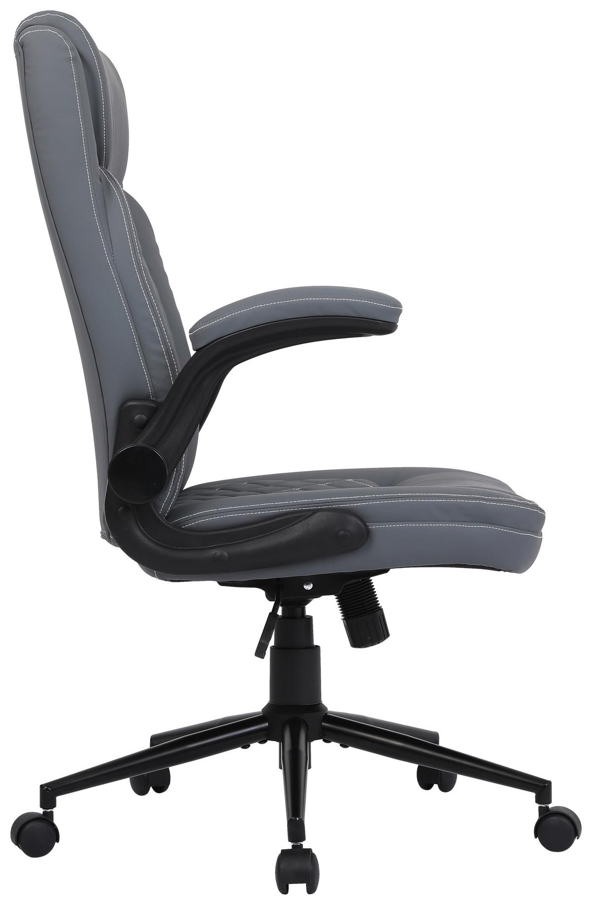 Uredska Stolica Fredy - bijela/siva, Moderno, drvo/metal (64/116/70cm) - Modern Living
