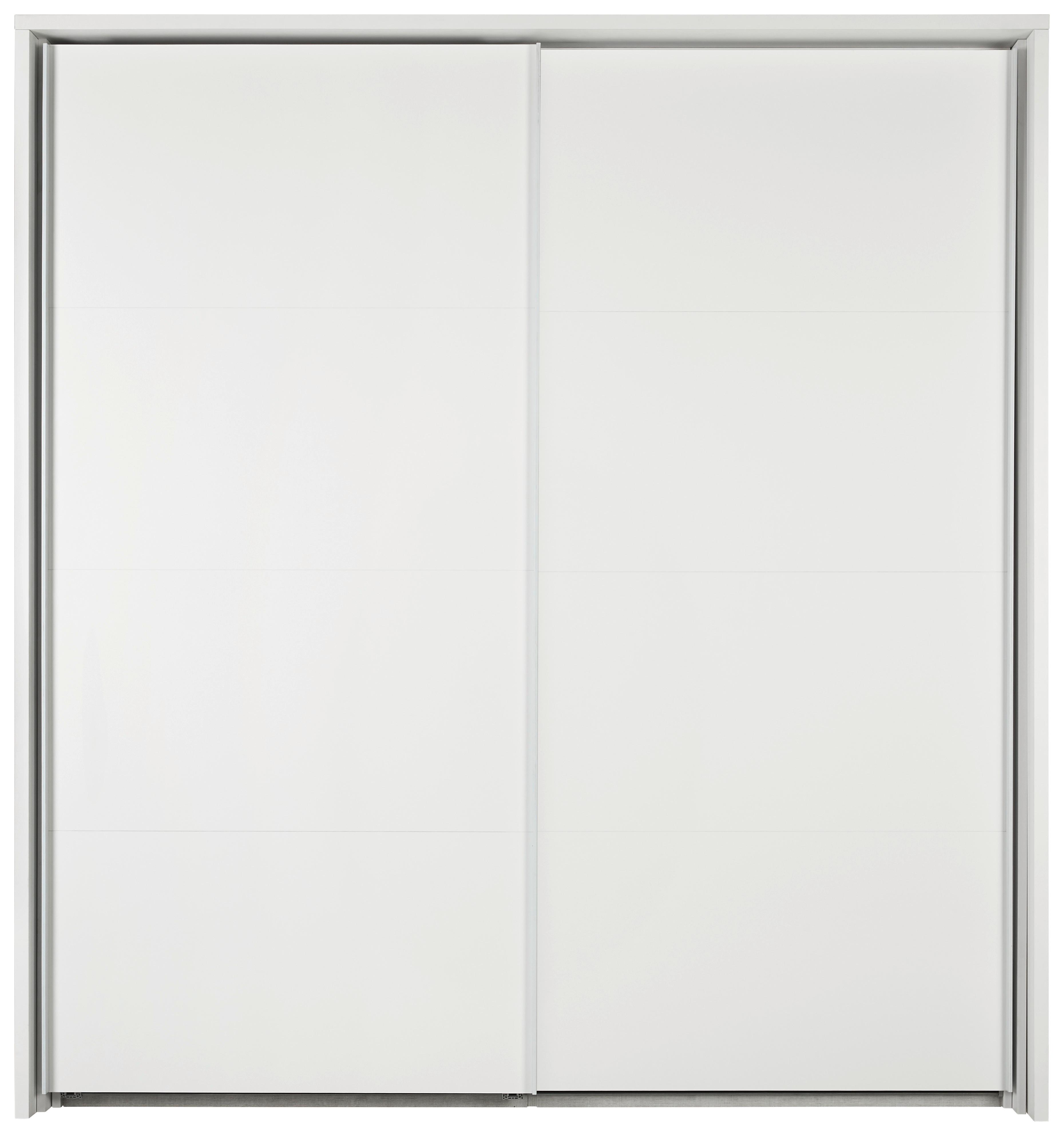 Schwebetürenschrank in Weiss - Weiss, Holzwerkstoff/Metall (150/222/60cm) - Modern Living