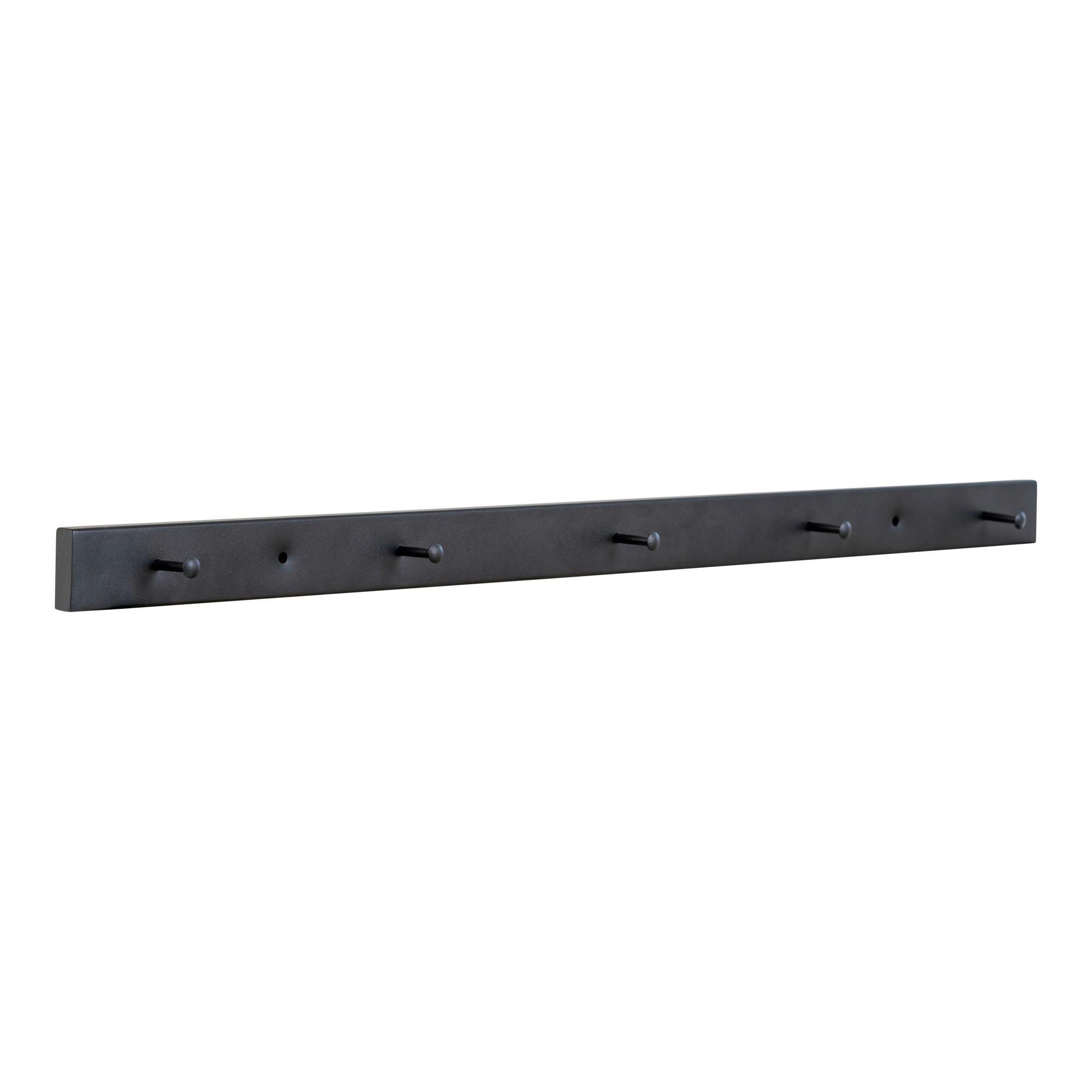 Hakenleiste Vita Schwarz - Schwarz, Basics, Metall (70/4/4cm) - MID.YOU