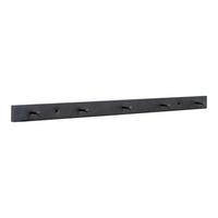Hakenleiste Vita Schwarz - Schwarz, Basics, Metall (70/4/4cm) - MID.YOU