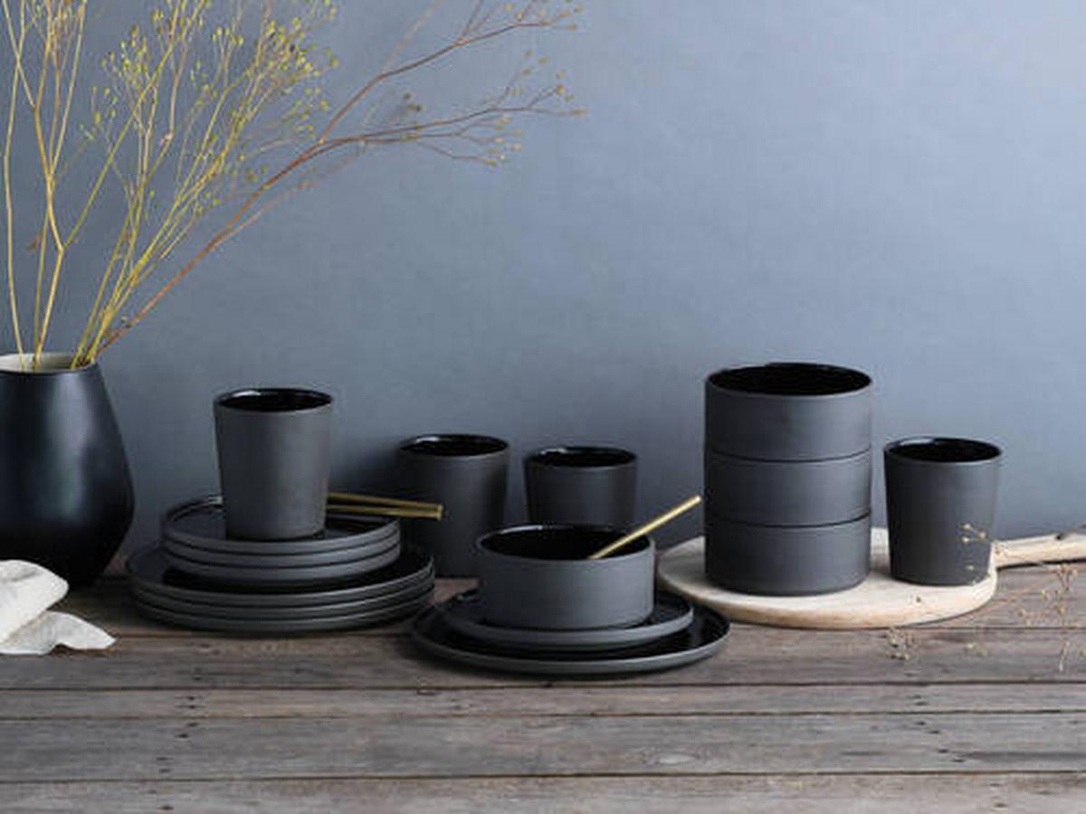 Kombinirani Servis Futuro Black, 16-Delni - črna, Trend, keramika (41/39/35null) - Creatable
