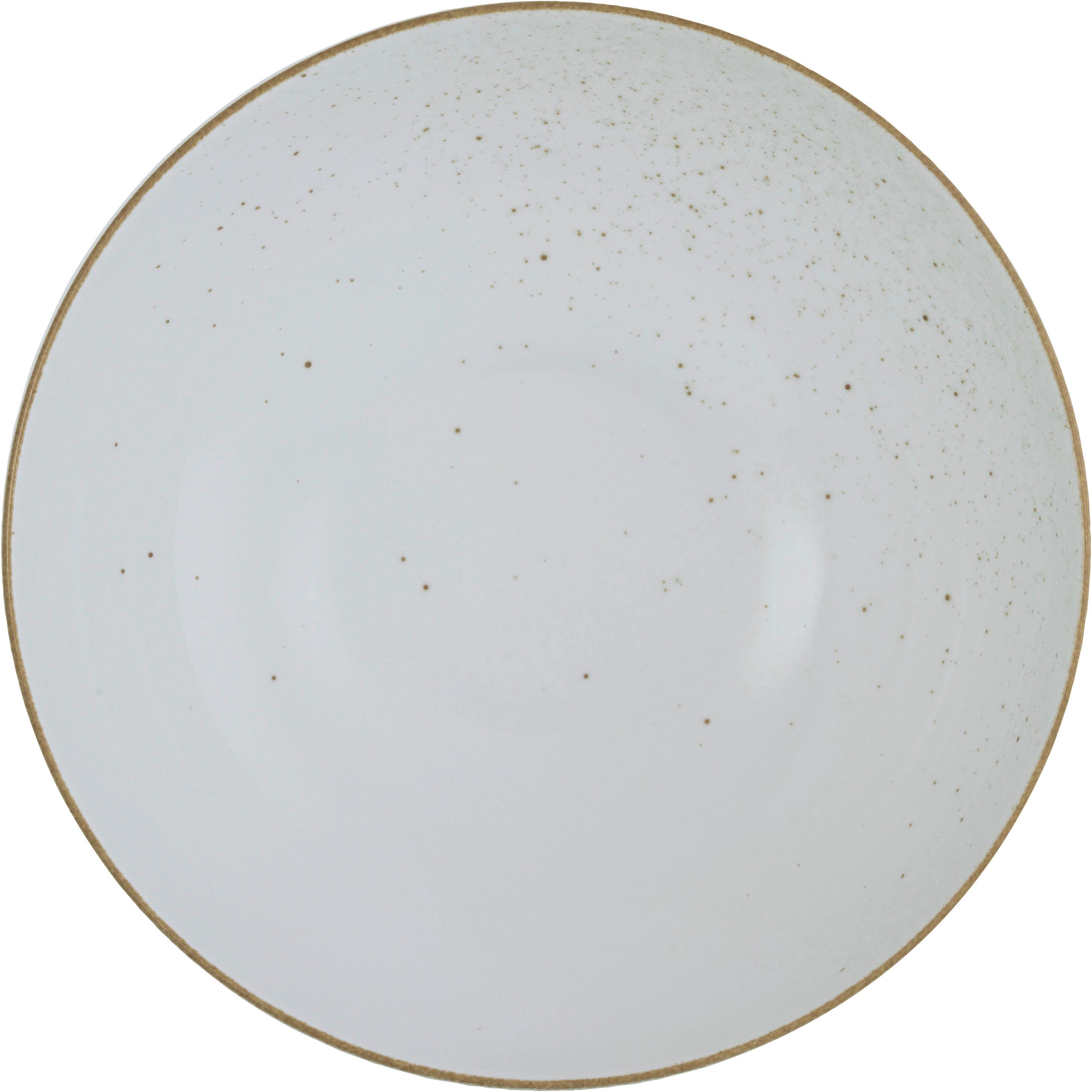 Salatschüssel Capri aus Porzellan Ø ca. 25cm - Weiss, Modern, Keramik (25/25/8cm) - Premium Living