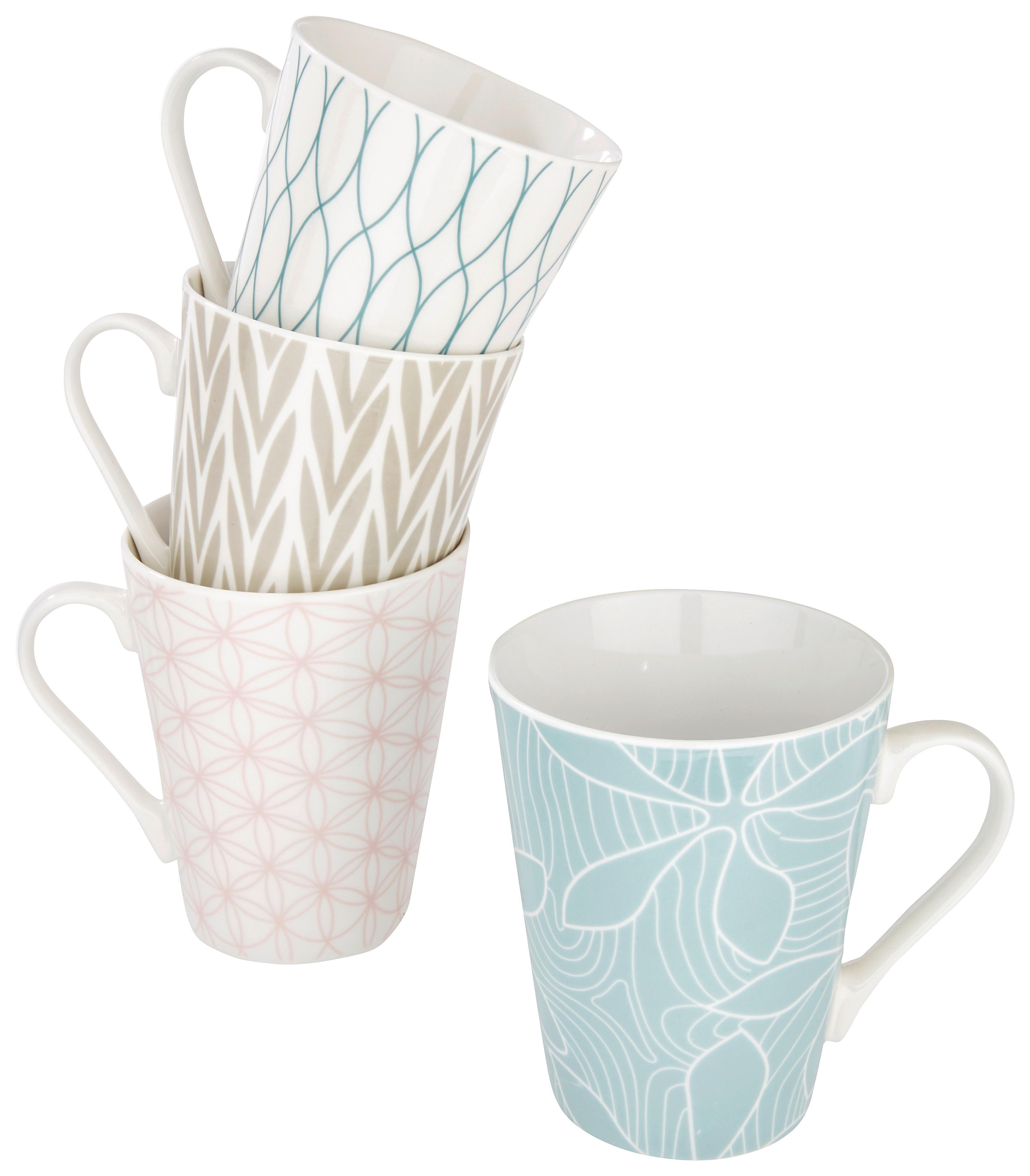 Bögre Gisi - világoskék/világos rózsaszín, kerámia (9,5/10,6cm) - Modern Living