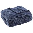 Decke Saskia ca. 130x180 cm in Blau - Blau, Textil (130/180cm) - Mömax modern living