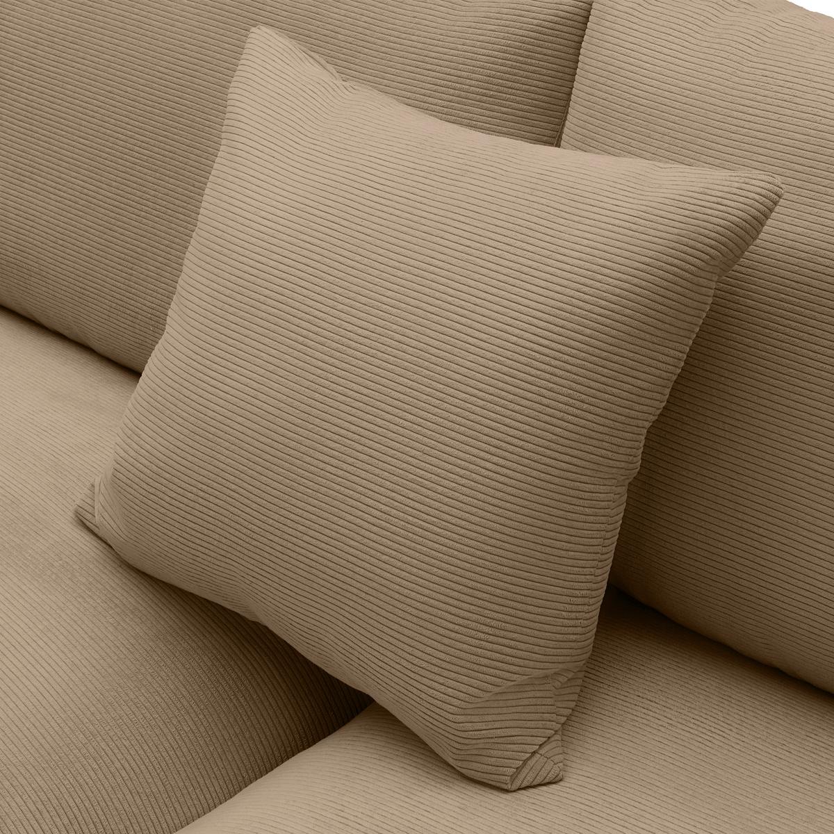 Kutna Garnitura Pedro - smeđa/crna, Moderno, tekstil/plastika (190/300cm) - Mömax