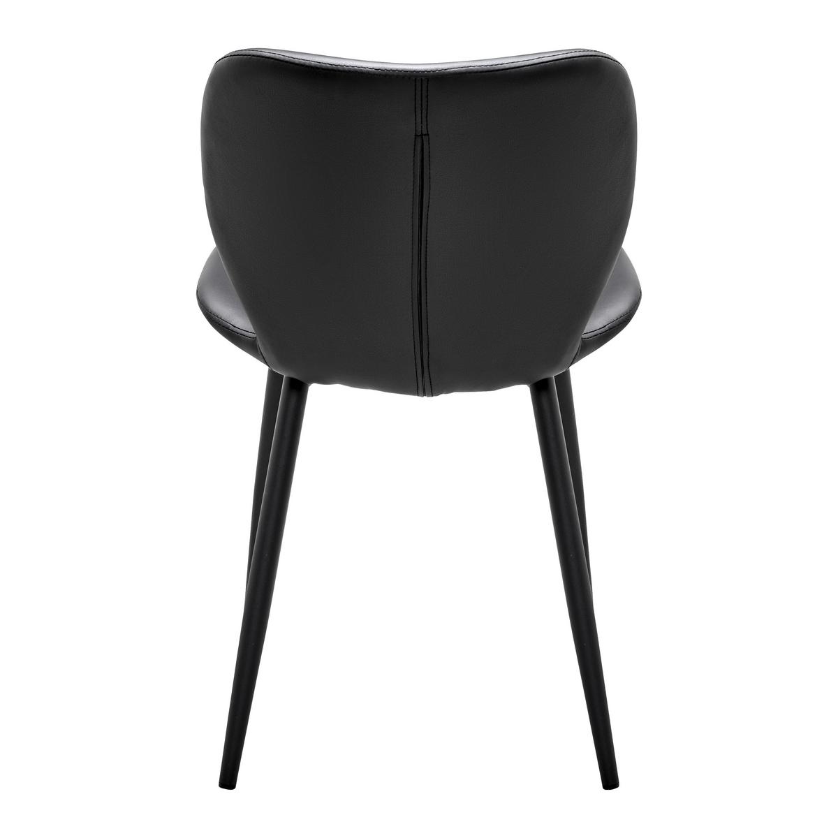 KRZESŁO IERY - czarny, Modern, metal/drewno (46/83/54cm) - Bessagi Home