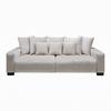 Bigsofa Matteo in Beige - Beige/Schwarz, MODERN, Holz (246/93/124cm) - Based