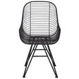 Stuhl in Schwarz aus Metall - Schwarz, MODERN, Metall (56,30/87,50/52cm) Stuhl in Schwarz aus Metall - Schwarz, MODERN, Metall (56,30/87,50/52cm)