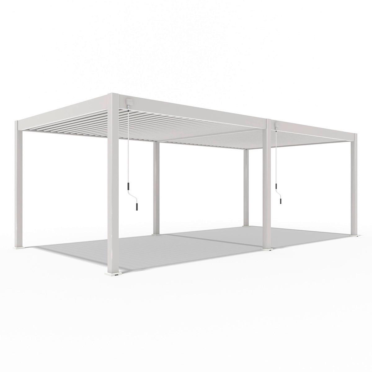 Pergola Superior, Biserna Barva, 3,6x7,2m - biserna, Basics, kovina (360/255/720cm) - Gardenson