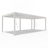 Pergola Superior, Biserna Barva, 3,6x7,2m - biserna, Basics, kovina (360/255/720cm) - Gardenson