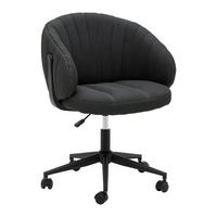 Uredska Stolica Valeria - tamno siva/crna, Moderno, metal/tekstil (61/78-85.5/62cm) - Modern Living