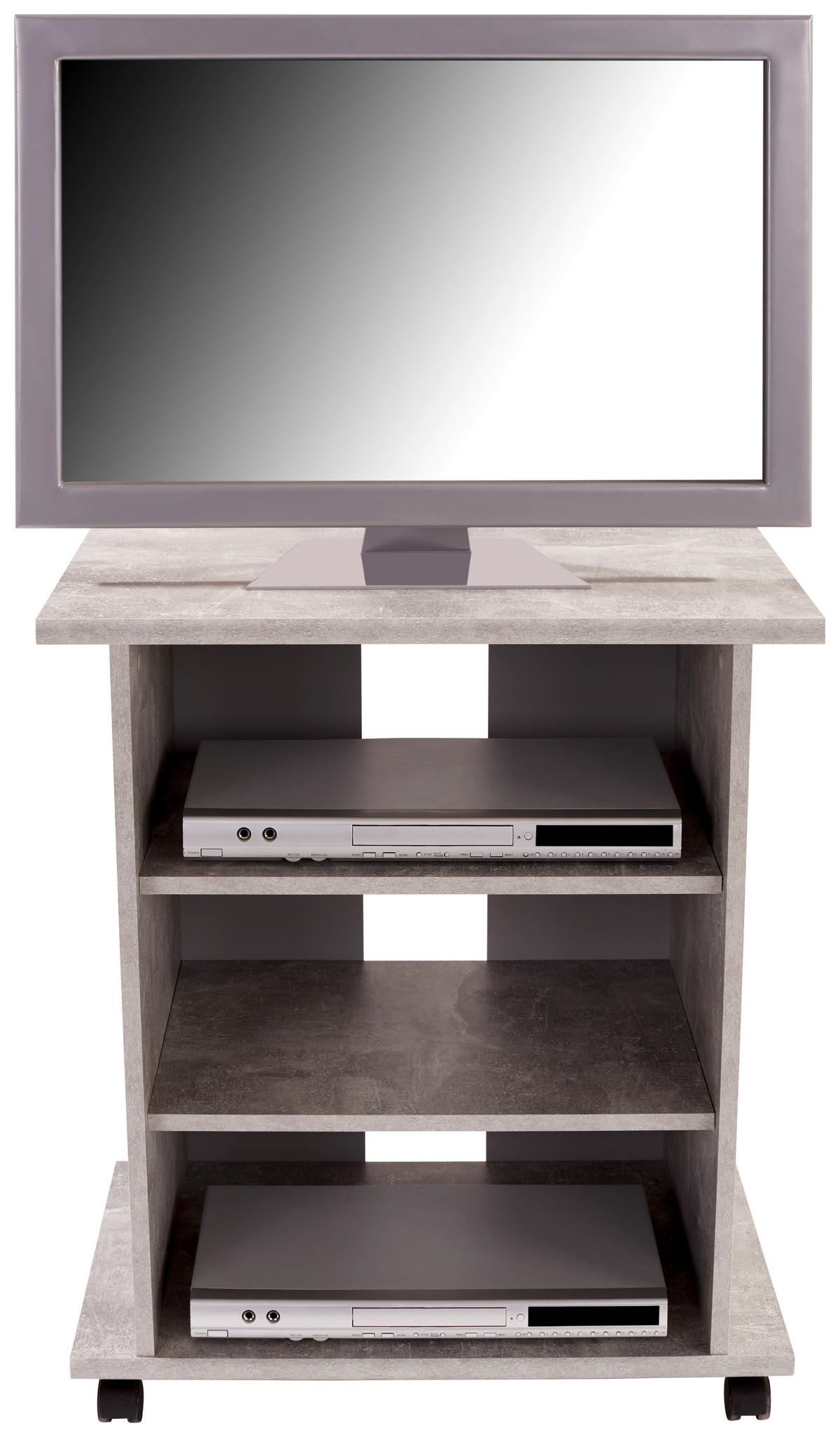 Masă pentru televizor Jürgen - gri, Modern, material pe bază de lemn (65/76/40cm) - Based