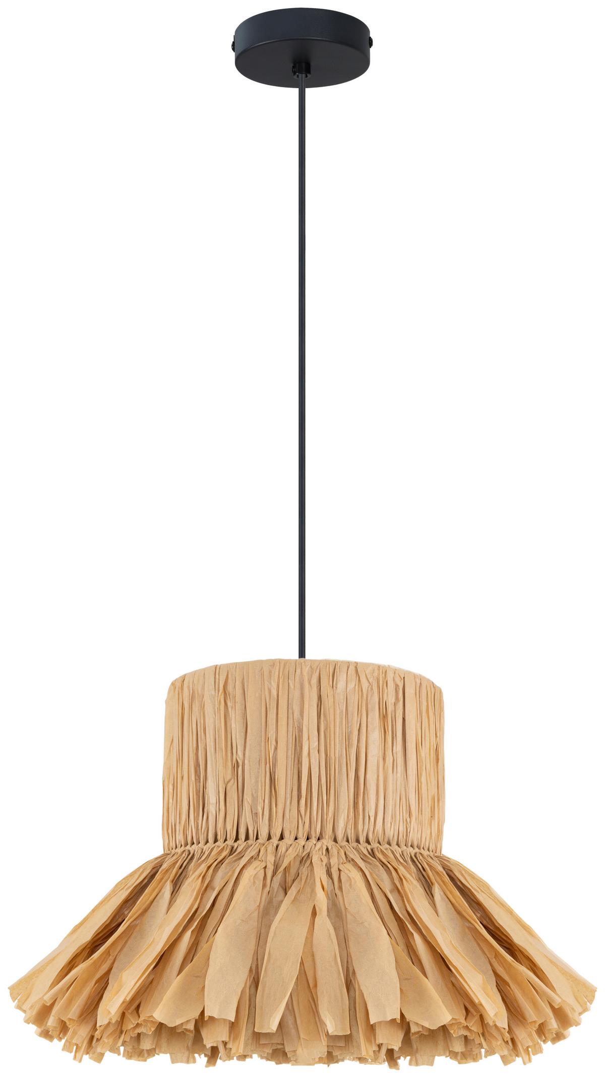 LAMPA WISZĄCA DANAI - kolor naturalny/czarny, Design, metal/papier (50/120cm) - Collett's Monde