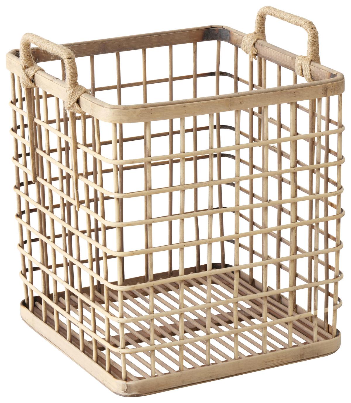Coș Tobago - culoare natur, Modern, lemn (33/36/33cm)