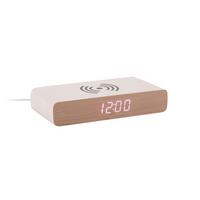 BUDZIK RETRO FLAT LED - biały, Basics, materiał drewnopochodny (16/8/3cm) - Karlsson