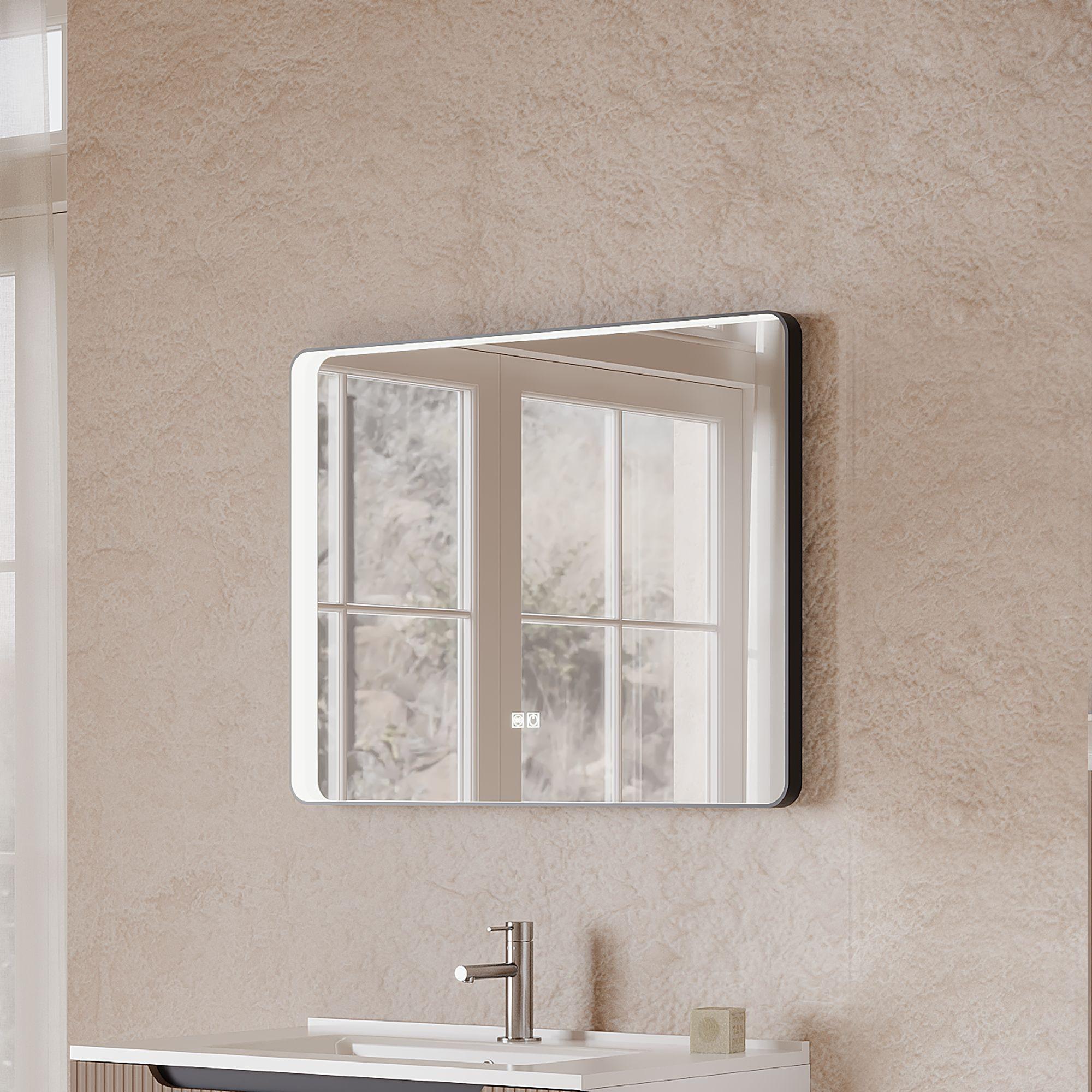 Ogledalo S Rasvjetom Brunelleschi - Moderno, staklo/metal (80/60/3cm)