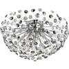 LED-TAKLAMPA CATALEYA - klar/kromfärg, Basics, metall/glas (65/65/32,5cm)