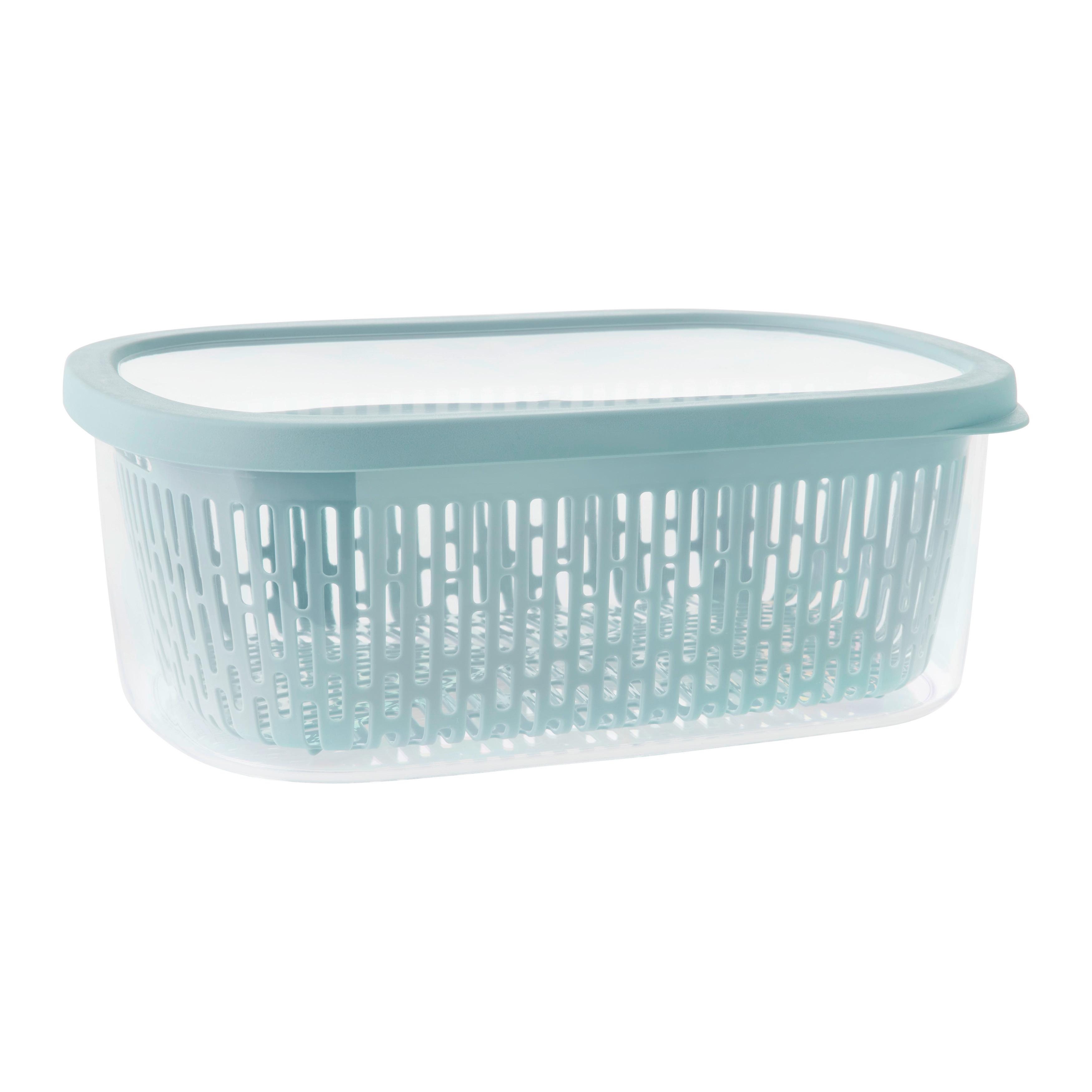 MATBEHÅLLARE AROMA 4L - pastellblå, Klassisk, plast (28,5/20,5/11cm) - Mömax