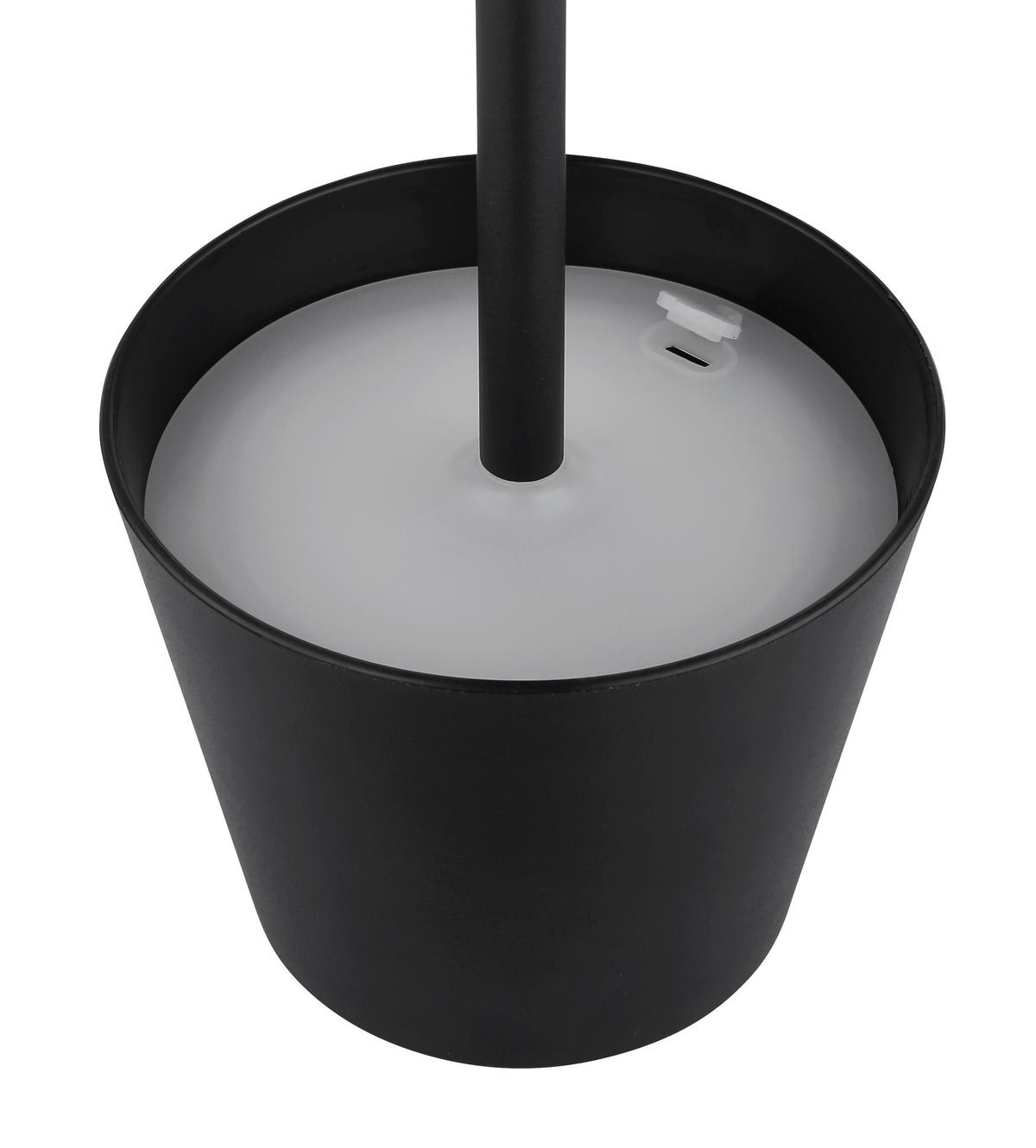 LAMPA STOŁOWA LED 58488B - czarny, Design, tworzywo sztuczne/metal (11,5/36cm) - Globo