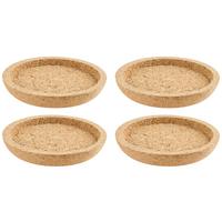 ZESTAW PODSTAWEK 057173 - brązowy, Design, drewno (6,4/1,0/6,4cm) - Leonardo