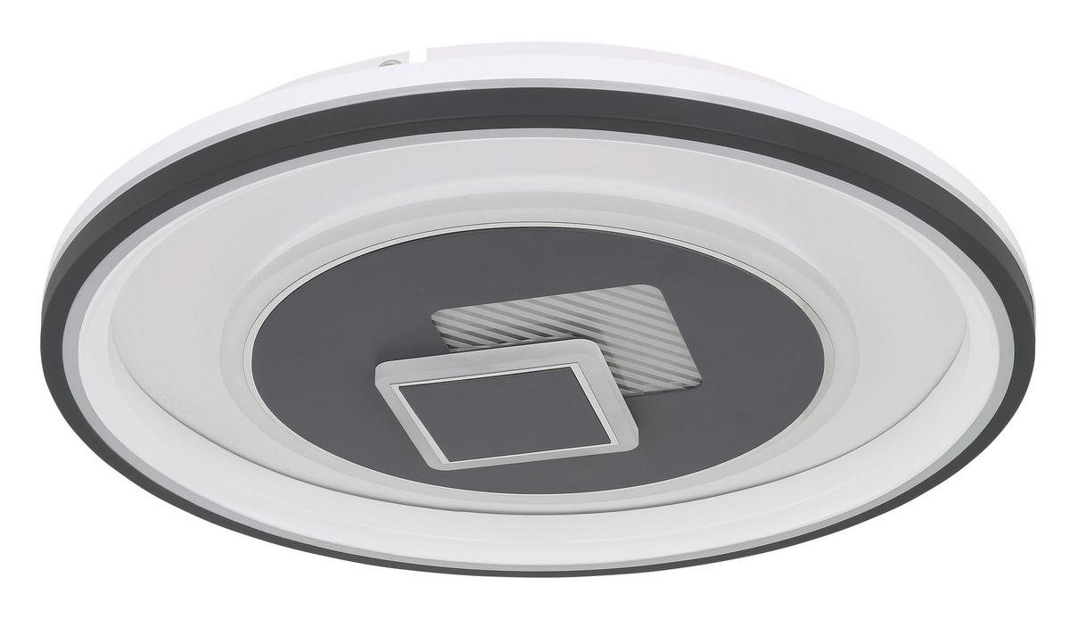 Stropna Led-svetilka Sundi, S Sijalko - bela/barve grafita, Design, kovina/umetna masa (50/7cm) - Globo