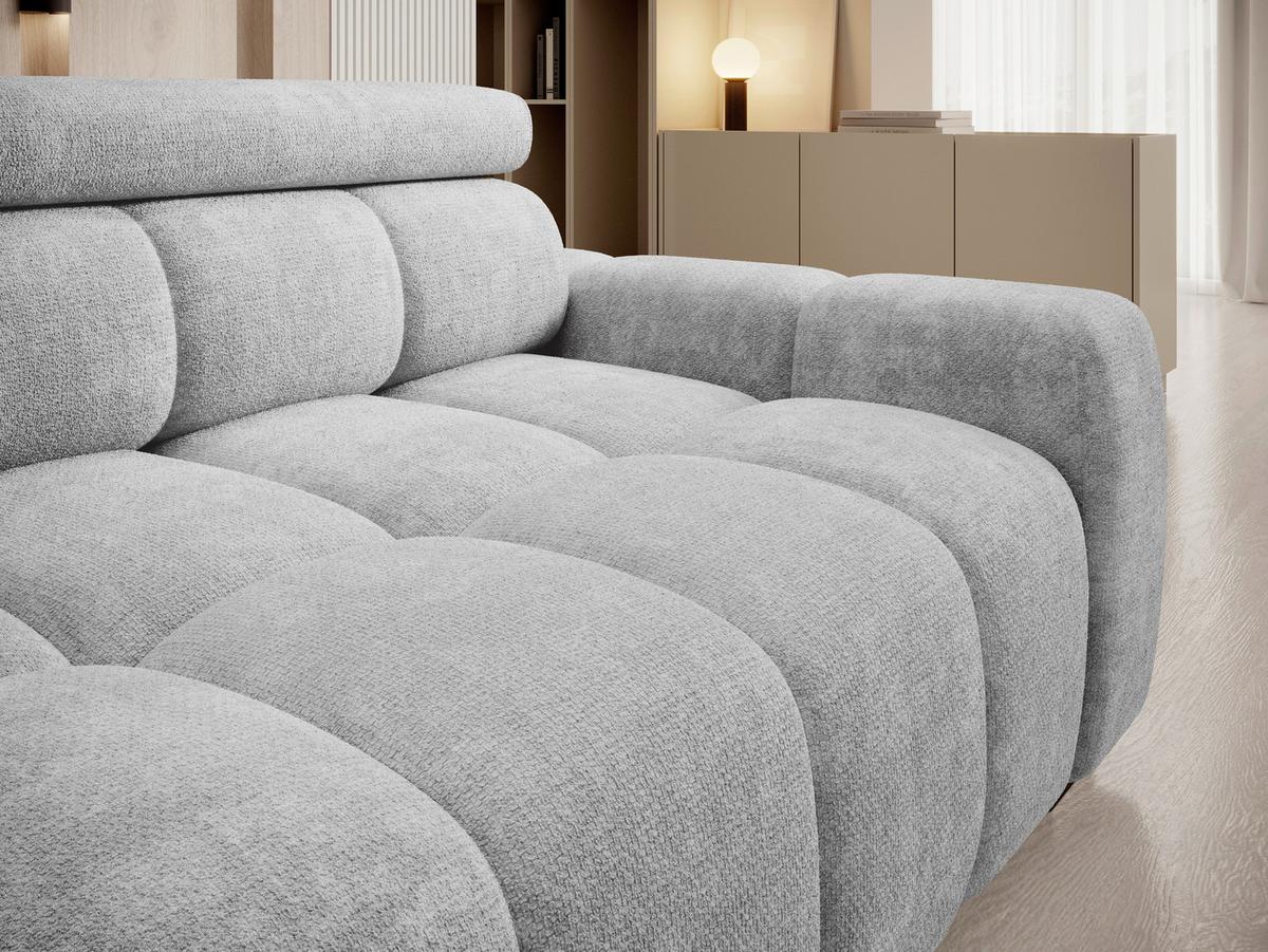 Velika Sofa Bull - crna/sivo-bež, Trend, tekstil/plastika (248/77-97/108cm) - Luca Bessoni