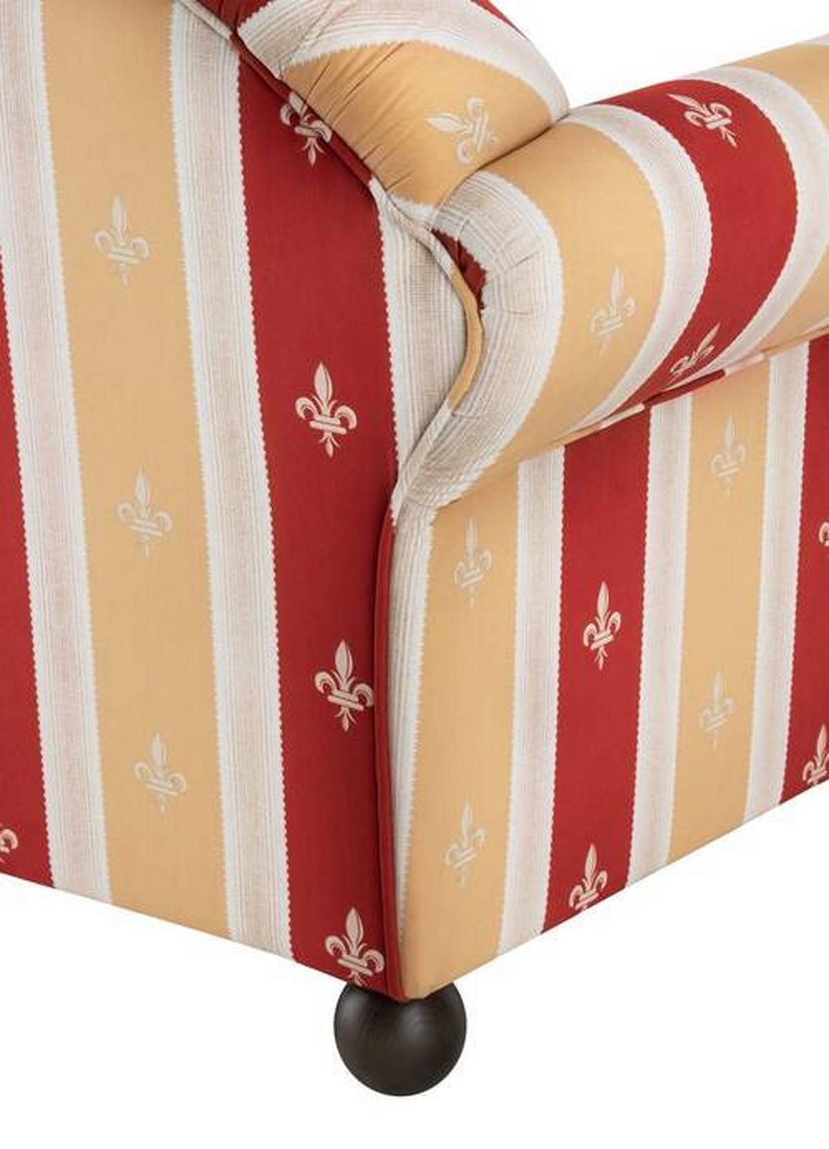Ottomane Torello Rot Mikrofaser - Wengefarben/Rot, KONVENTIONELL, Holz/Textil (190/84/86cm) - Livetastic