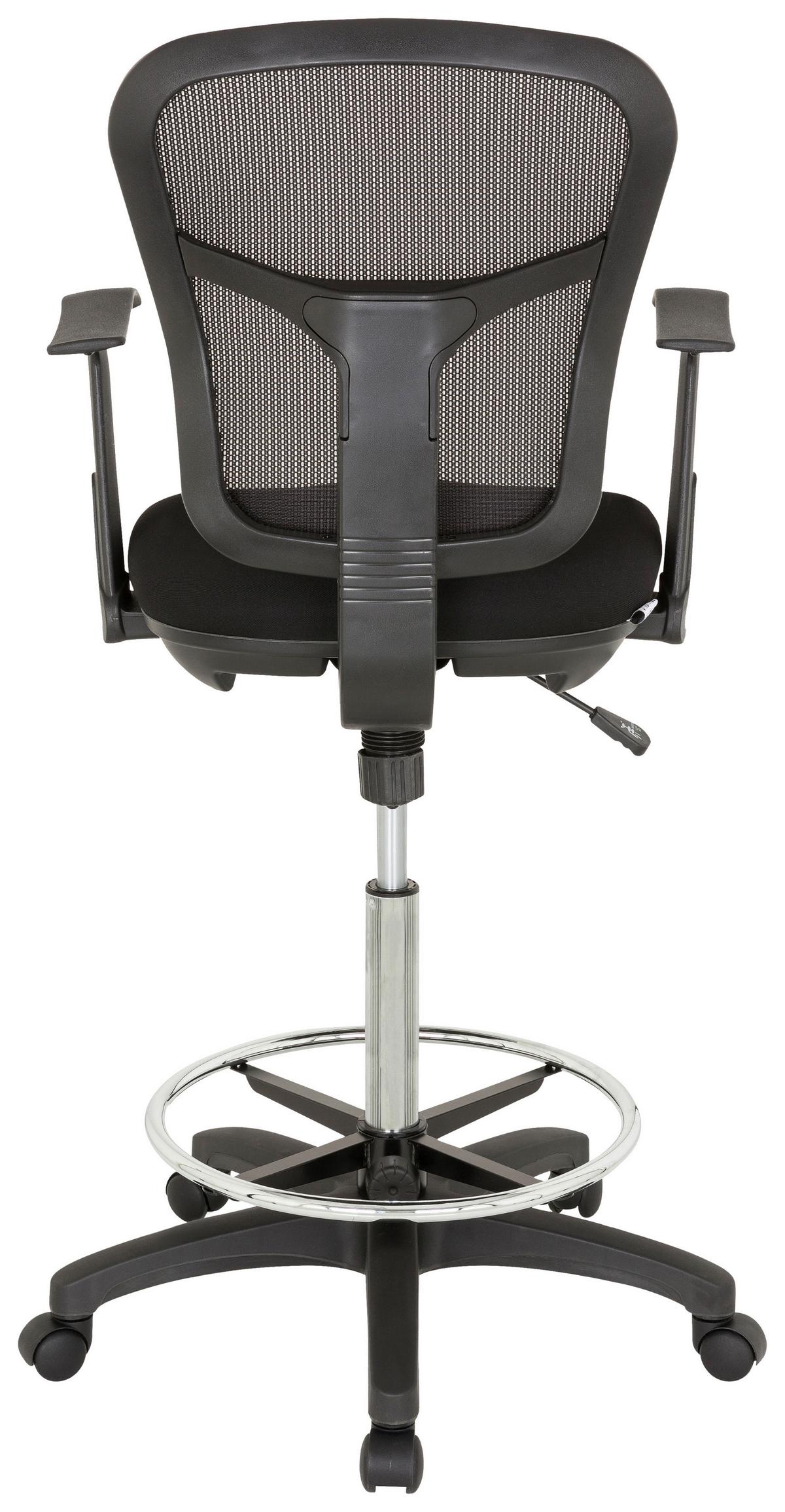 Vrtljivi Stol Top Work 108, Črna - črna, Basics, umetna masa/tekstil (62/115/55cm) - MID.YOU