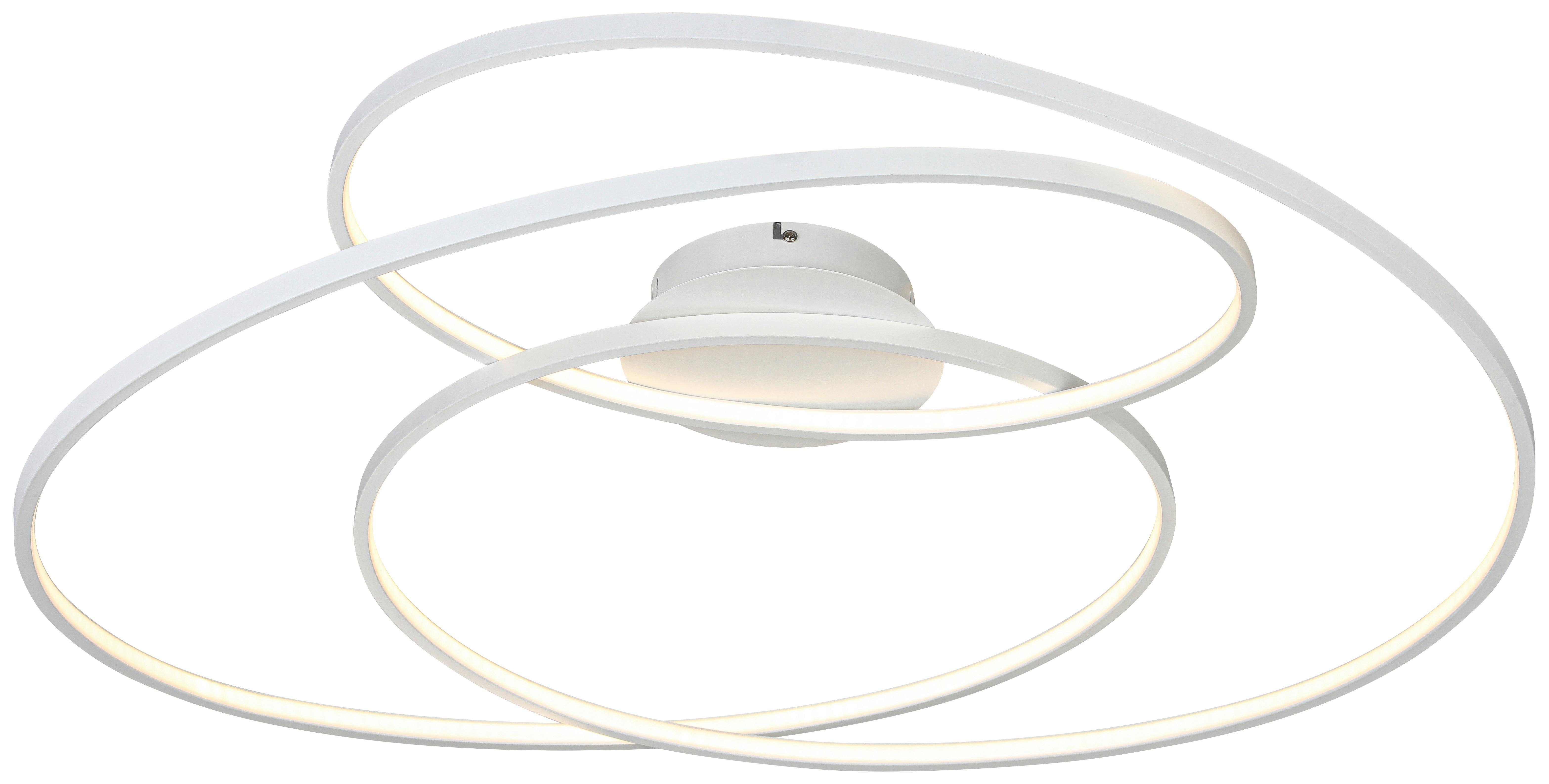 LED-TAKLAMPA WILMA - vit, Modern, metall/plast (65/80/15,5cm) - Mömax