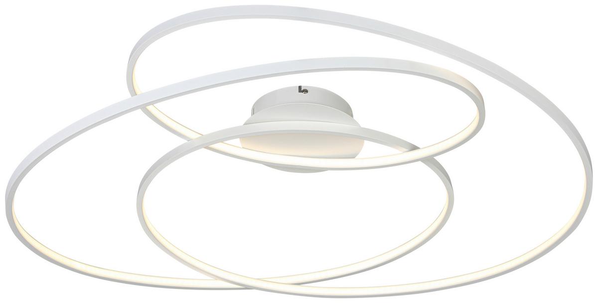 LED-Deckenleuchte Wilma Weiß max. 43 Watt - Weiß, MODERN, Kunststoff/Metall (65/80/15,5cm) - Mömax