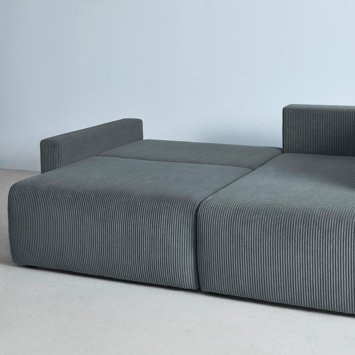 Ecksofa Dios Dunkelgrau - Dunkelgrau/Schwarz, MODERN, Holz/Kunststoff (228/91/146cm) - Based