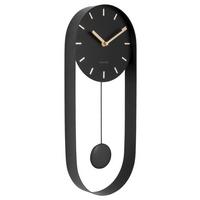 ZEGAR ŚCIENNY KA5822BK - czarny, Basics, metal (20/50/5cm) - Karlsson