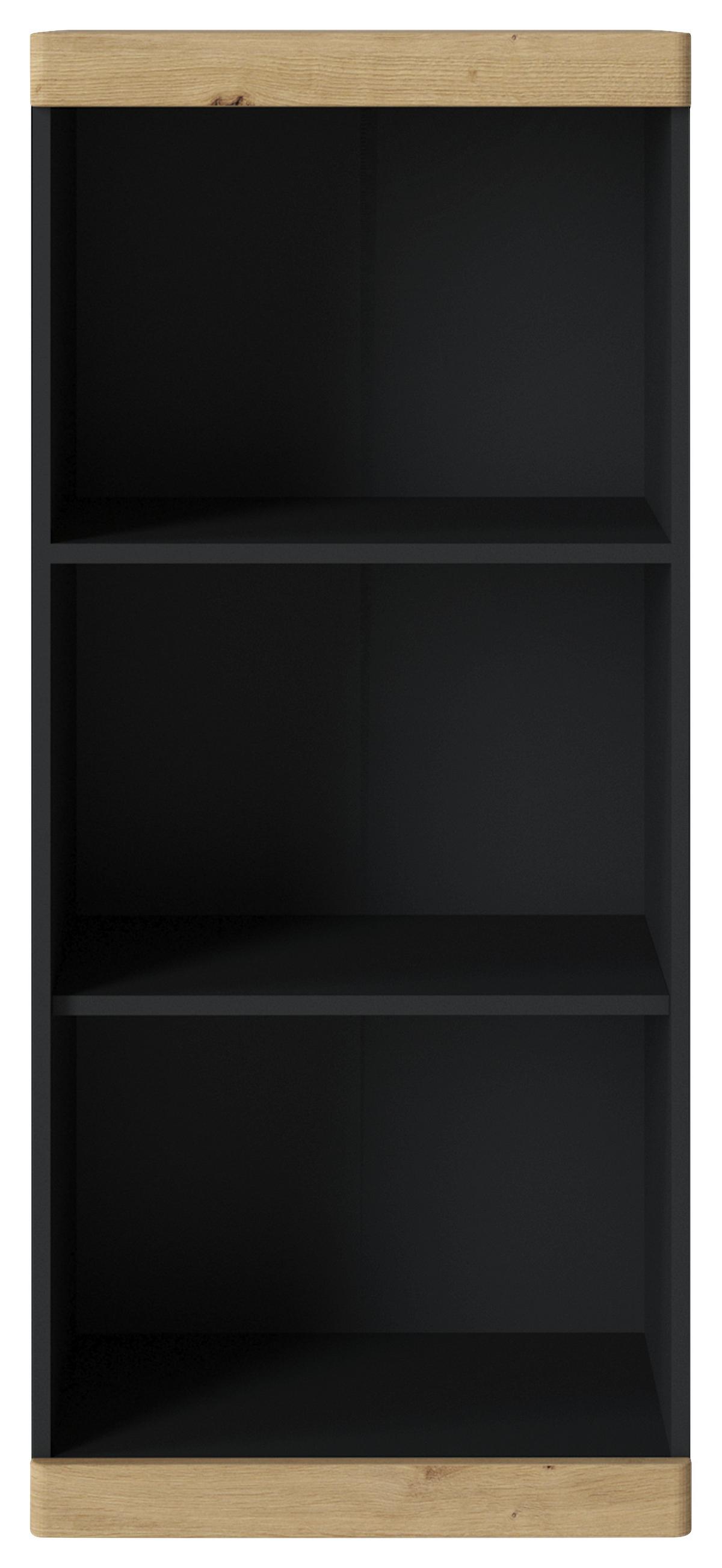 Regal Turino, Antracit, Barva Hrasta - antracit/hrast artisan, Trend, umetna masa/leseni material (54/122,8/39,9cm)